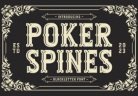 Poker Spines Font - Featured Image