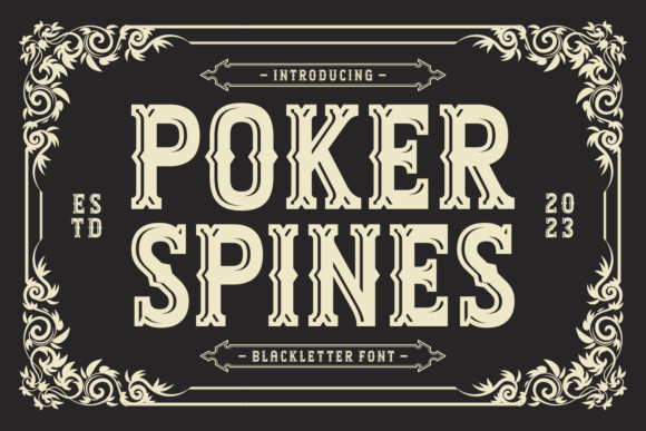 Poker Spines Font - Featured Image