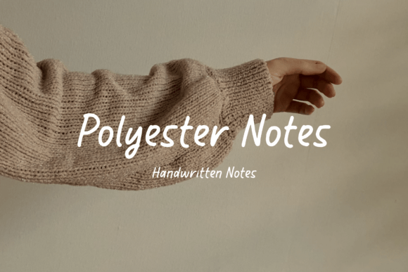 Polyester Notes Font - Featured Image