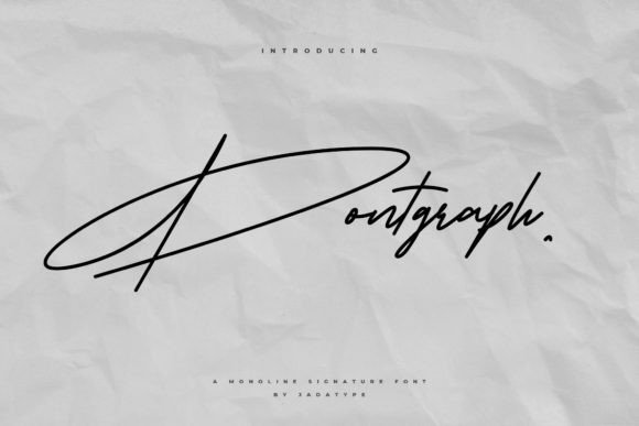Pontgraph Font - Featured Image