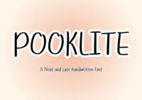 Pooklite Font - Featured Image