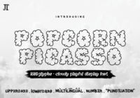 Popcorn Picasso Font - Featured Image