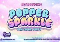 Popper Sparkle Font - Featured Image
