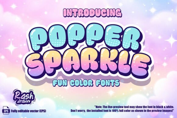 Popper Sparkle Font - Featured Image