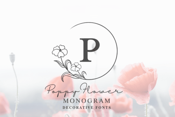 Poppy Flower Monogram Font - Featured Image