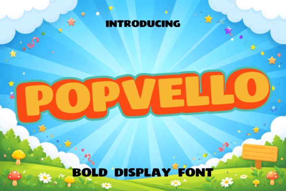 Popvello Font Font - Featured Image