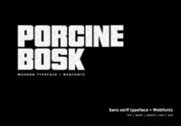 Porcine Bosk Font - Featured Image