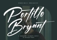 Portillo Bryant Font - Featured Image