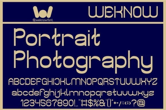 Portrait Photography Font - Featured Image