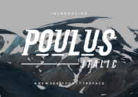 Poulus Italic Font Font - Featured Image