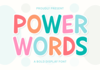 Power Words Font - Featured Image