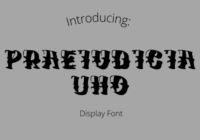 Praeiudicia Uno Font - Featured Image