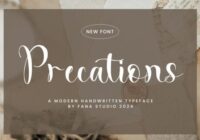 Precations Font - Featured Image