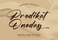 Predikat Oneday Font - Featured Image