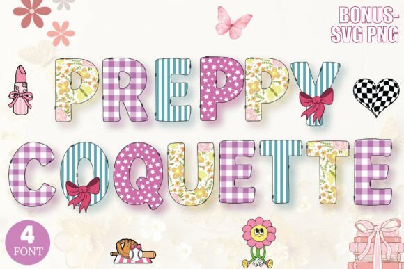 Preppy Coquette Decorative Font - Featured Image