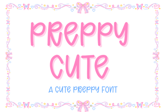 Preppy Cute Font - Featured Image