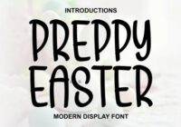 Preppy Easter Font - Featured Image