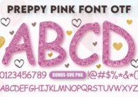 Preppy Pink Font - Featured Image