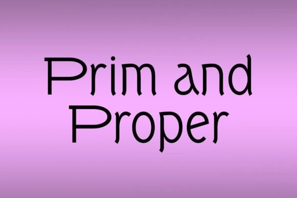 Prim and Proper Font - Featured Image