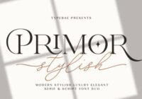 Primor Stylish Font - Featured Image
