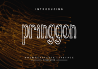 Pringgon Font - Featured Image