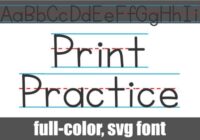 Print Practice Font - Featured Image