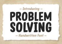 Problem Solving Font - Featured Image