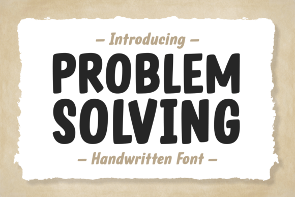 Problem Solving Font - Featured Image