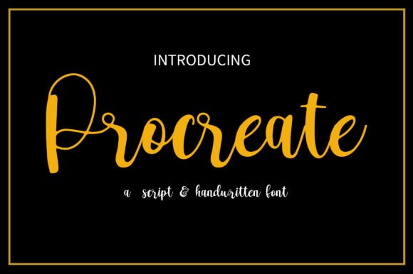 Procreate Font - Featured Image