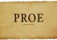 Proe Font - Featured Image