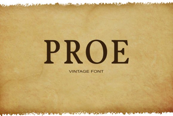 Proe Font - Featured Image