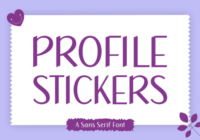 Profile Stickers Font - Featured Image
