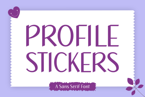 Profile Stickers Font - Featured Image
