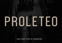 Proleteo Font - Featured Image