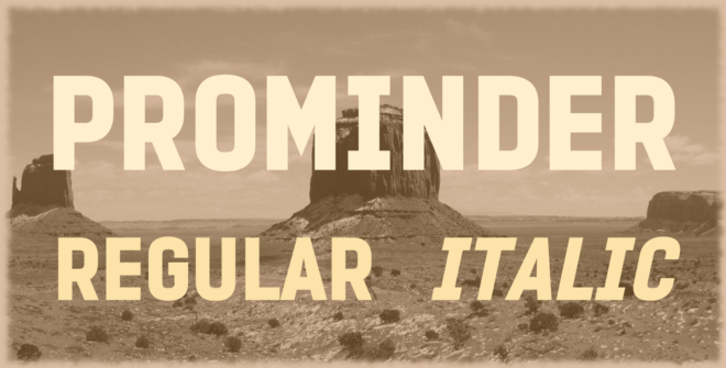 Prominder Font - Featured Image