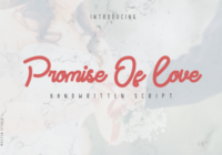 Promise of Love Font - Featured Image