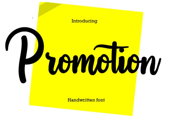 Promotion Font - Featured Image