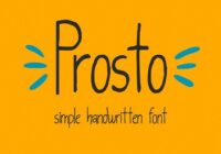 Prosto Font - Featured Image