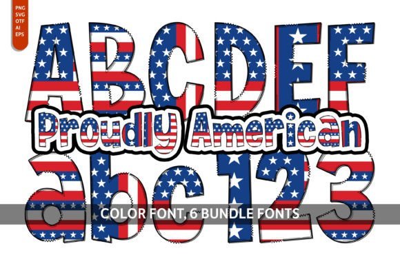 Proudly American Bundle Font - Featured Image
