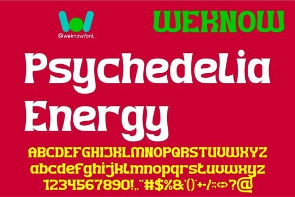 Psychedelia Energy Font - Featured Image