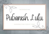 Pubarash Lulu Font - Featured Image