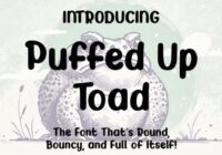 Puffed Up Toad Font - Featured Image