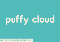 Puffy Cloud Font - Featured Image