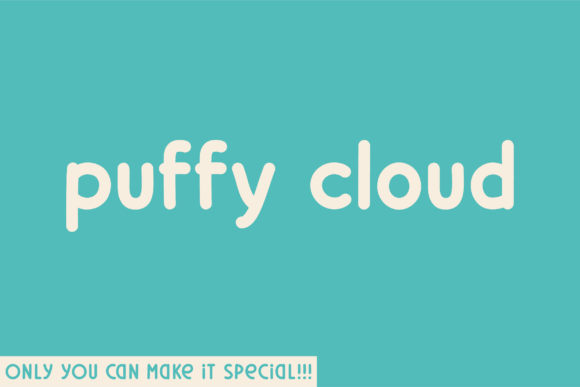 Puffy Cloud Font - Featured Image