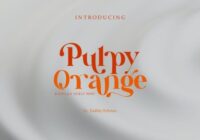 Pulpy Orange Font - Featured Image
