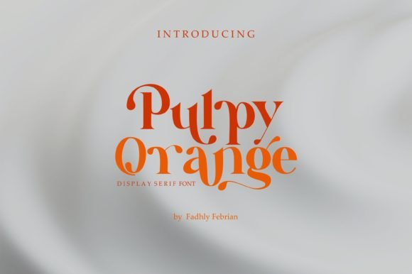 Pulpy Orange Font - Featured Image