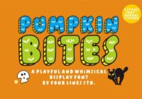 Pumpkin Bites Font - Featured Image