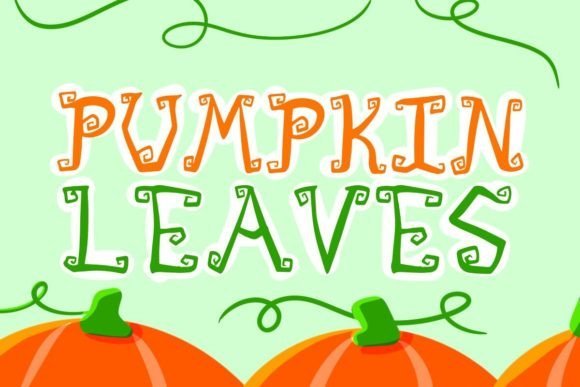 Pumpkin Leaves Font - Featured Image