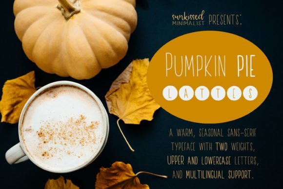 Pumpkin Pie Lattes Font - Featured Image