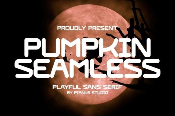 Pumpkin Seamless Font - Featured Image